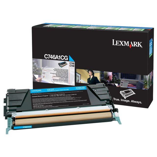 LEXMARK Toner C746A1CG cyan | Toner och bläck - Tonerkassetter - Toner Lexmark | Kontorsexperten