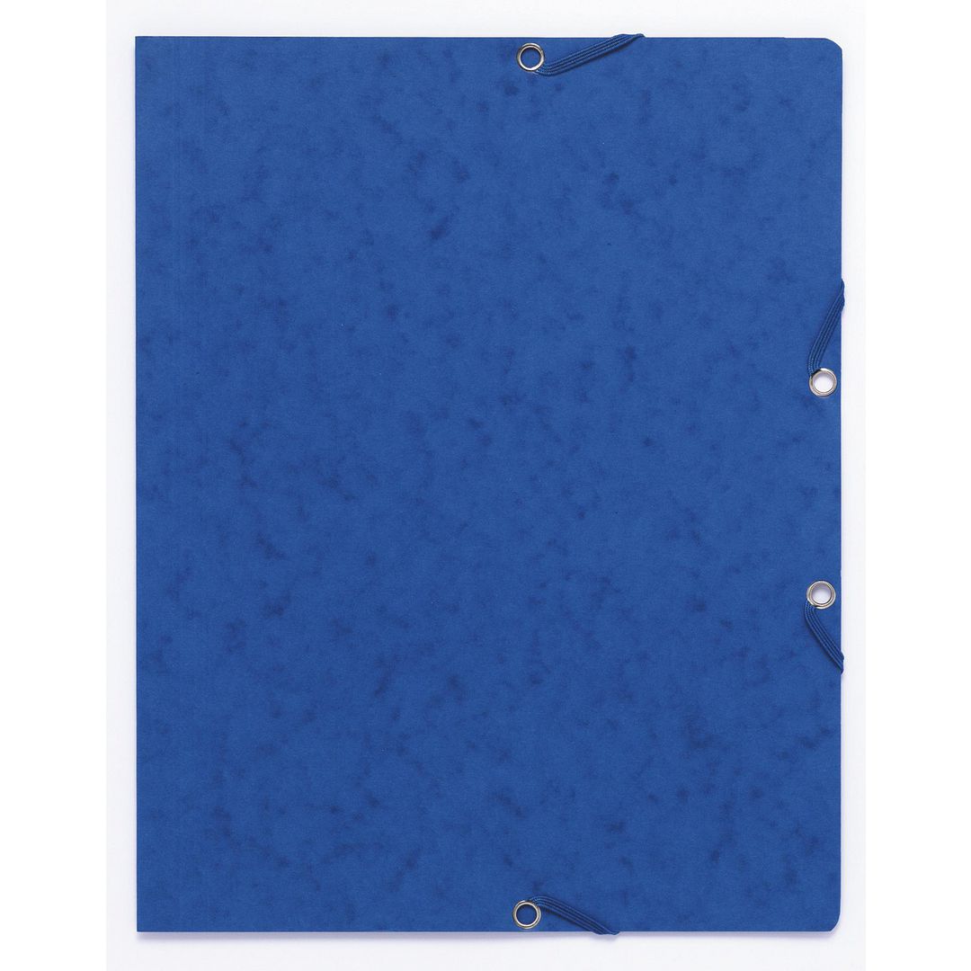 Gummibandsmapp kartong A4 blå | Kontorsmaterial - Mappar och plastfickor - Gummibandsmappar - Kartong | Kontorsexperten