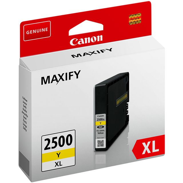 CANON Bläckpatron PGI-2500XL Y, gul | Toner och bläck - Bläckpatroner - Bläckpatroner Canon | Kontorsexperten