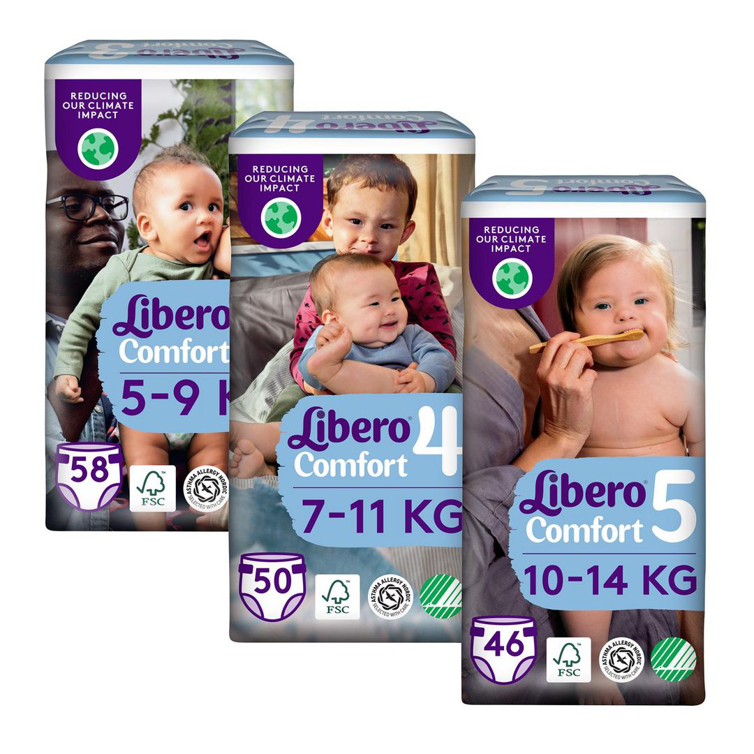LIBERO Blöja Comfort S3 5-9kg 58/fp | Sjukvård och omsorg - Hygien - Barnblöjor | Kontorsexperten