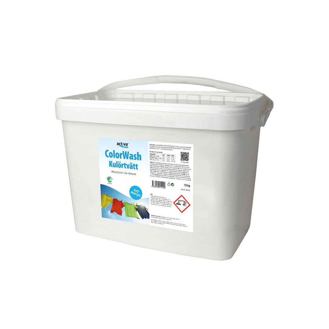 ACTIVA Tvättmedel ColorWash 10kg | Städ och hygien - Tvättmedel och klädvård - Tvättmedel | Kontorsexperten