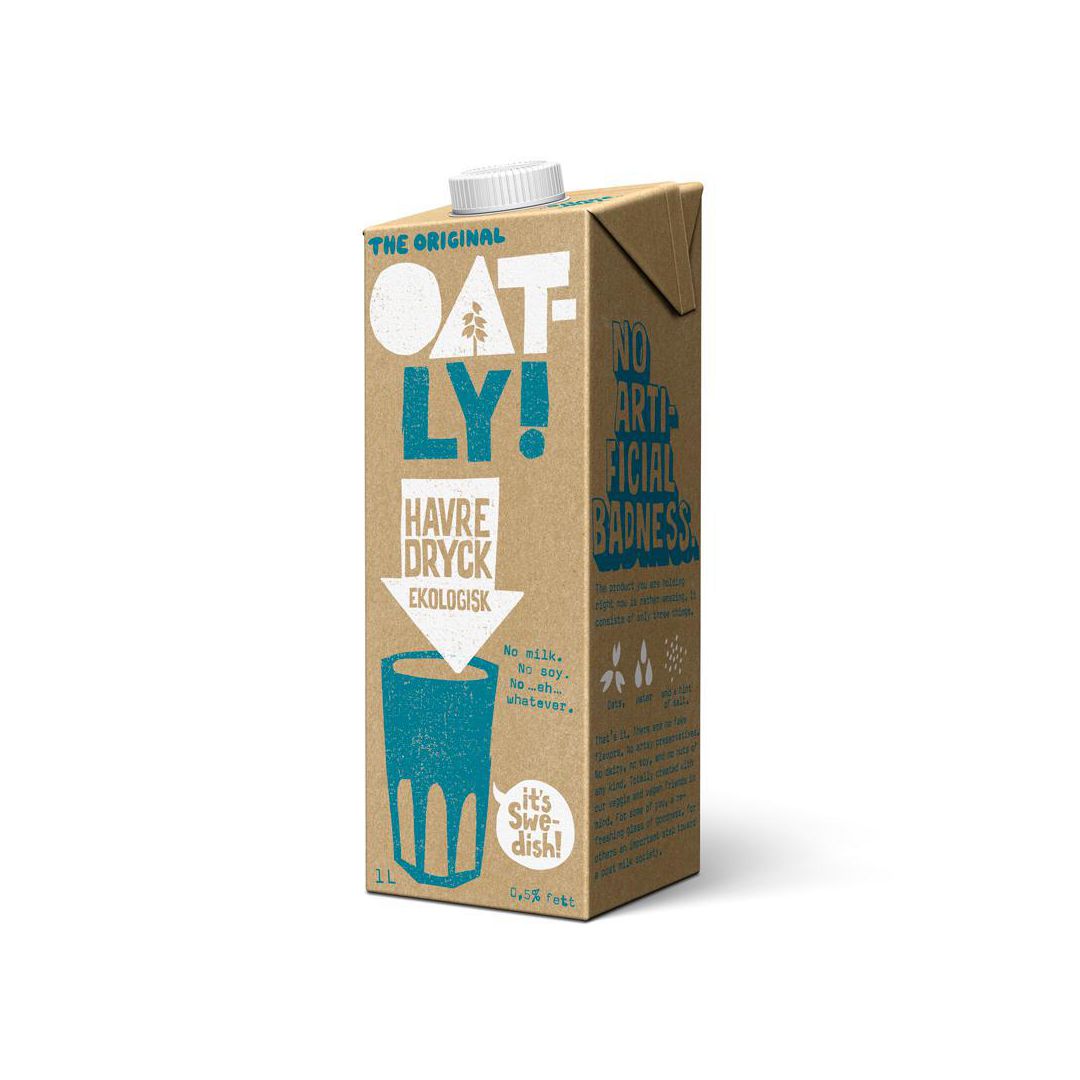 OATLY Havredryck Ekologisk KRAV 1L | Kök och servering - Kaffe och te - Kaffemjölk | Kontorsexperten