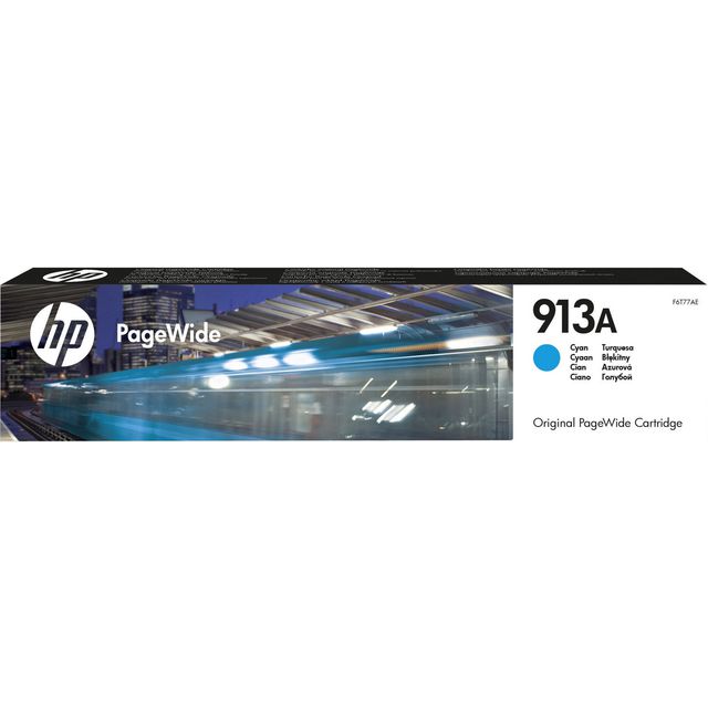 HP Bläckpatron, PageWide 913A, cyan, singelförpackning | Toner och bläck - Bläckpatroner - Bläckpatroner HP | Kontorsexperten