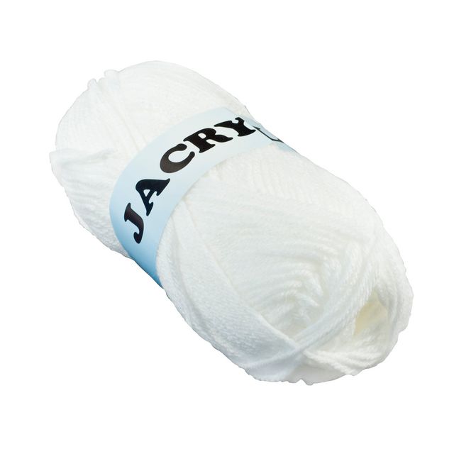 Akrylgarn 50g vit | Skola och förskola - Hobbymaterial - Garn | Kontorsexperten