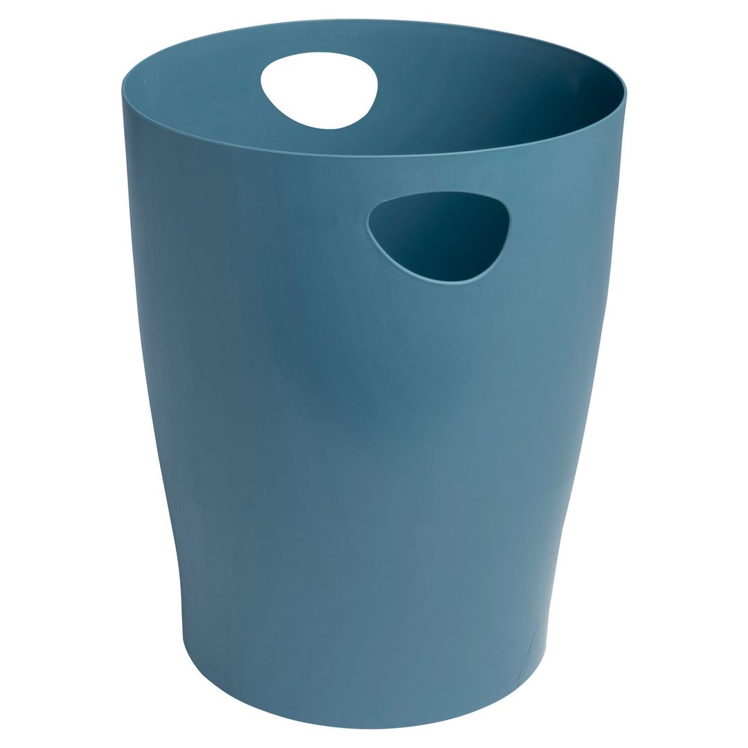 EXACOMPTA Papperskorg Autentik 15L blågrå | Kontorsmaterial - Till skrivbordet - Papperskorgar | Kontorsexperten