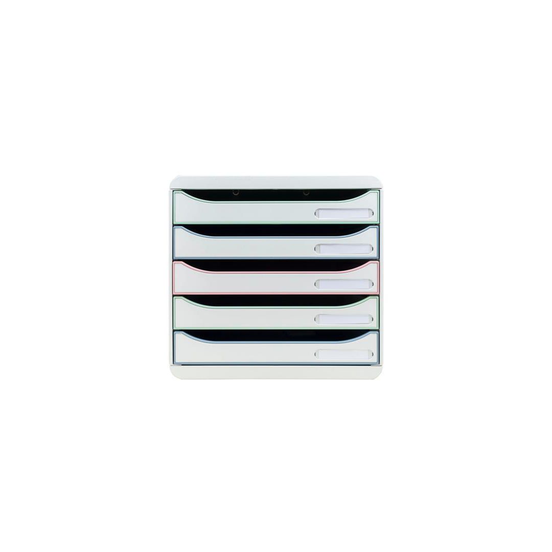 EXACOMPTA Blankettbox Bigbox Autentik 4 lådor vit | Kontorsmaterial - Till skrivbordet - Blankettfack och Boxar | Kontorsexperten