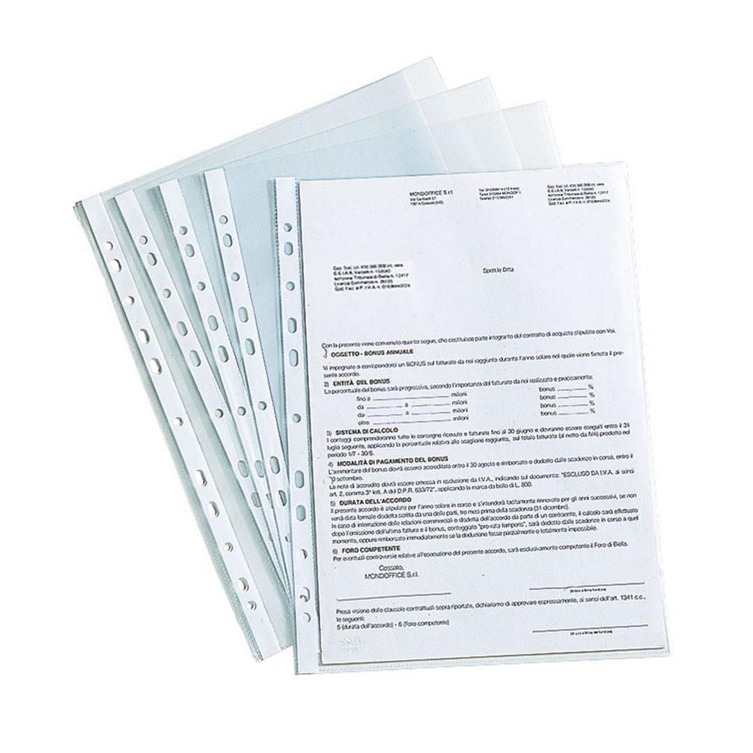 Plastficka A4 0,09 präg 100/fp | Kontorsmaterial - Mappar och plastfickor - Plastfickor - Öppen överkant | Kontorsexperten