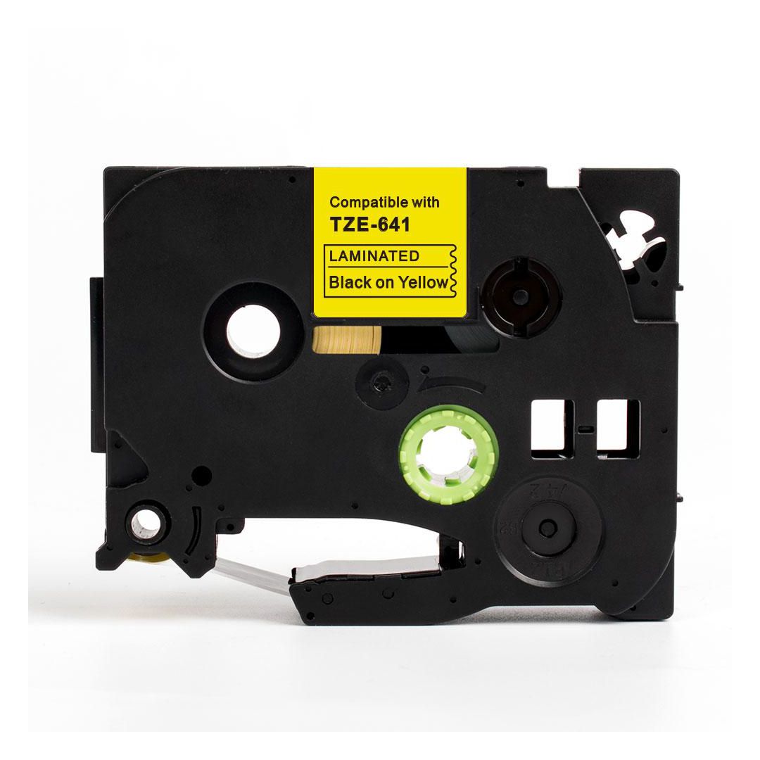 Tape 18mm TZe-641 Svart på Gul | Kontorsmaskiner - Märkmaskiner och tape - Tape - Brother TZ | Kontorsexperten