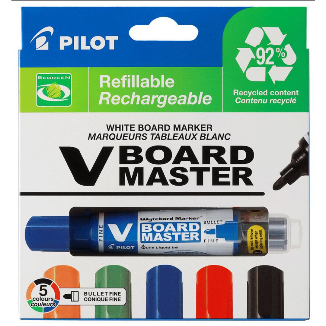 PILOT Whiteboardpenna VBoard F rund 5/fp | Kontorsmaterial - Pennor - Whiteboardpennor - Rund spets | Kontorsexperten