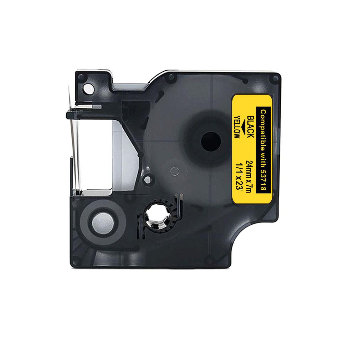 Tape 24mm svart på gul | Kontorsmaskiner - Märkmaskiner och tape - Tape - Dymo D1 | Kontorsexperten