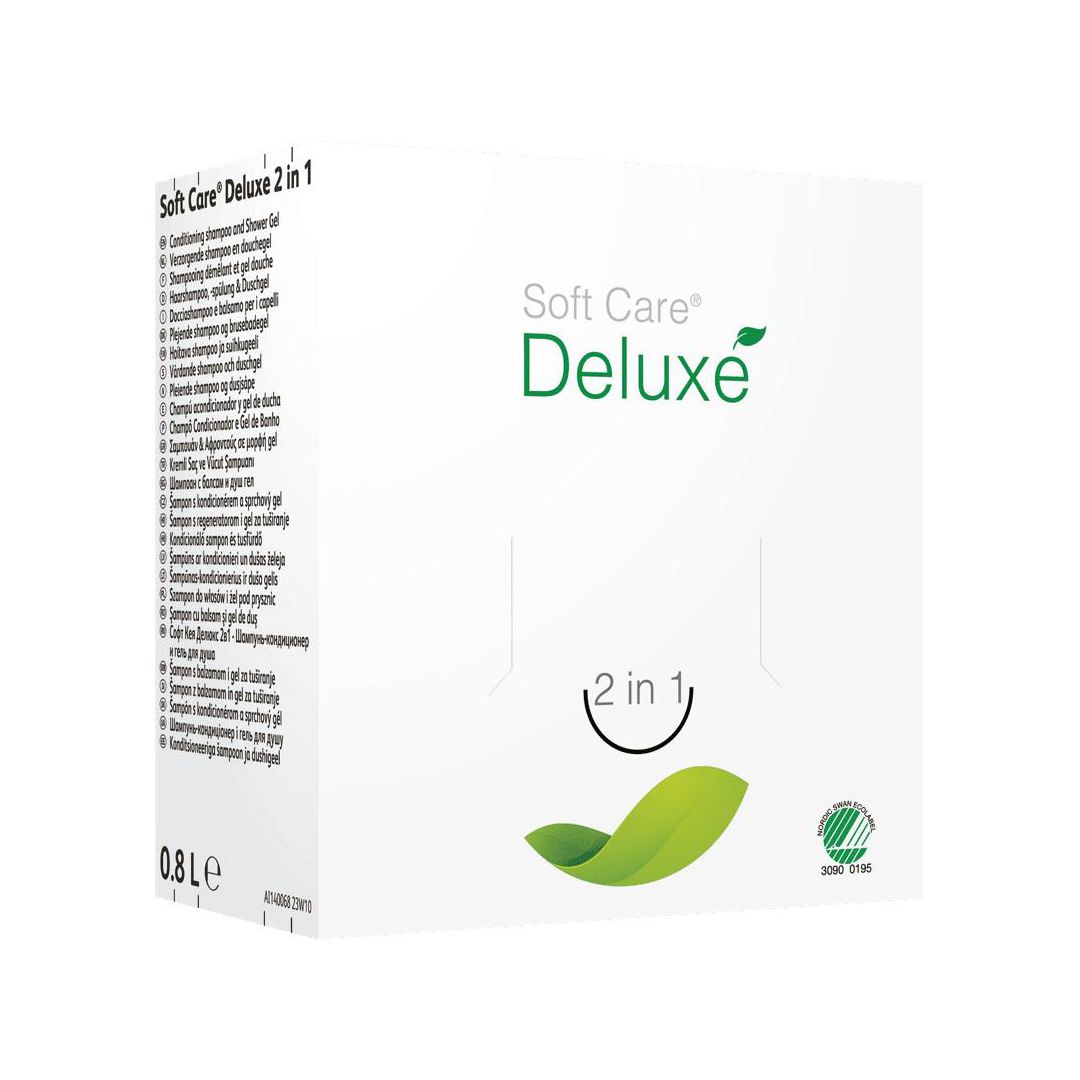 SOFTCARE Duschtvål Deluxe 2in1 800ml | Städ och hygien - Tvål och hygien - Duschtvål och Shampoo | Kontorsexperten