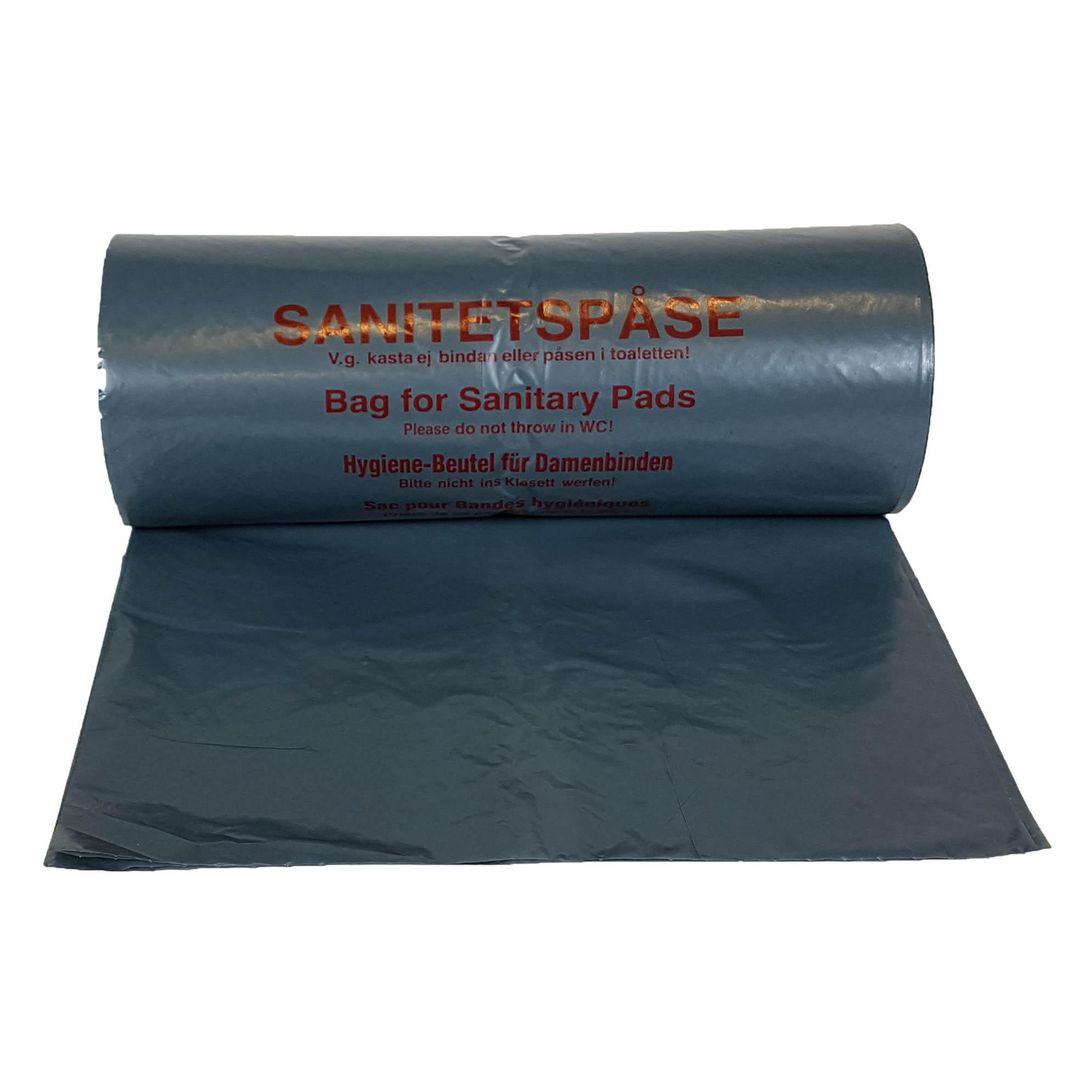 RELINE Sanitetspåse LD 20my grå 100/rl | Städ och hygien - Påsar och säckar - Sanitetspåsar och hållare | Kontorsexperten