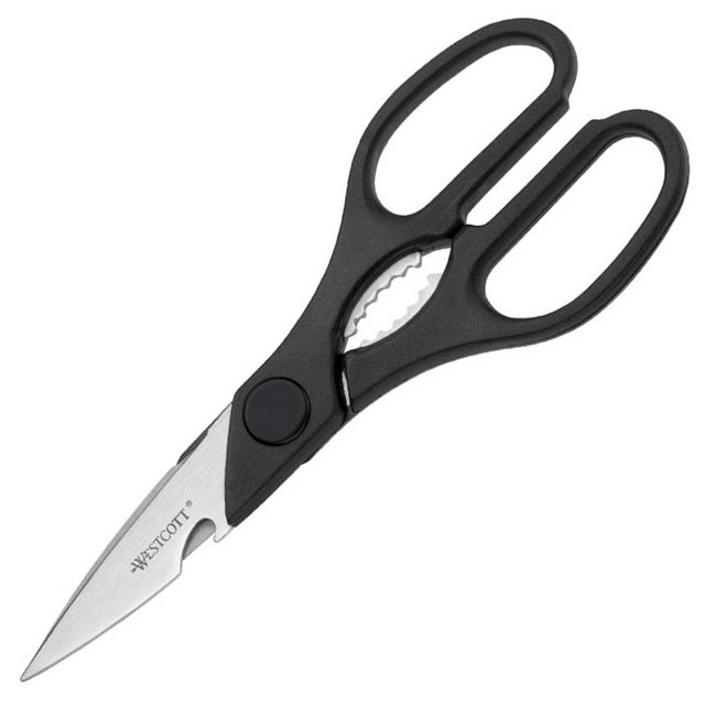 WESTCOTT Allroundsaxar, rostfritt stål med kraftig spets, 210 mm, svart handtag | Kontorsmaterial - Till skrivbordet - Saxar - Kontor | Kontorsexperten