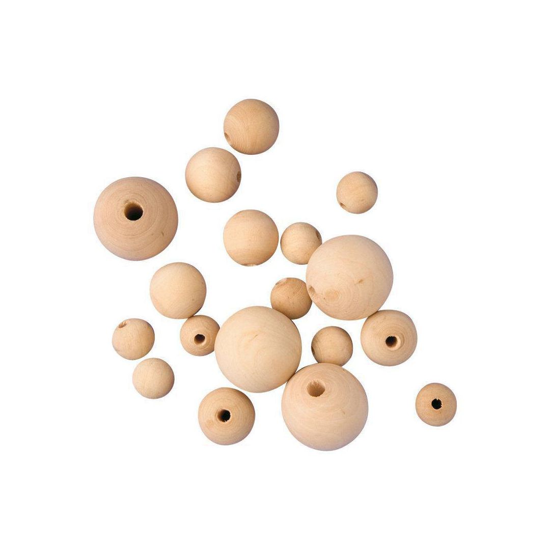 PLAYBOX Träpärlor 30mm ofärgad 50/fp | Skola och förskola - Hobbymaterial - Pärlor | Kontorsexperten