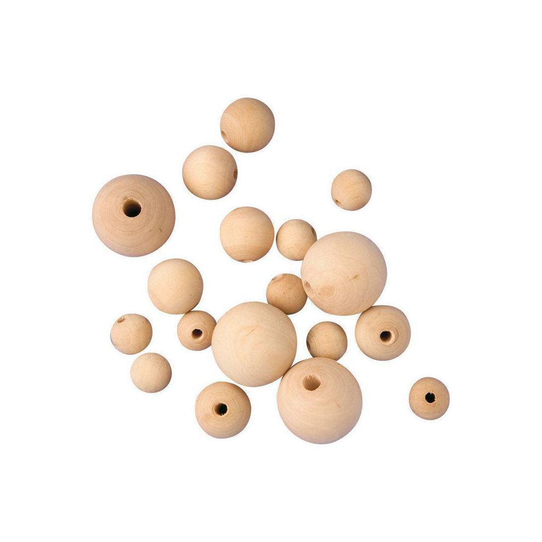 PLAYBOX Träpärlor 15mm ofärgad 100/fp | Skola och förskola - Hobbymaterial - Pärlor | Kontorsexperten