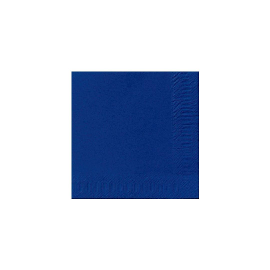 DUNI Servett 3-lagers, enfärgad, ¼-vikt, 33 cm, mörkblå 125/fp | Kök och servering - Servetter och dukar - Servett - 3-lagers | Kontorsexperten