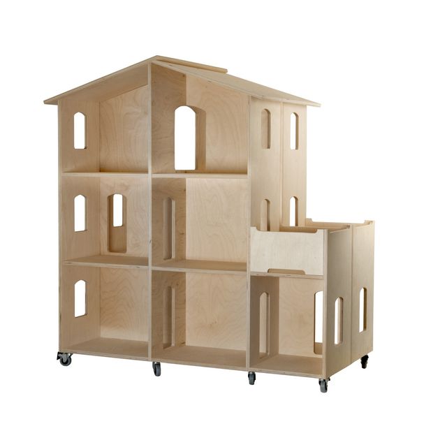 MICKI Dockhus på hjul Educational | Skola och förskola - Lekmaterial - Dockhus, bondgård och lekhus | Kontorsexperten