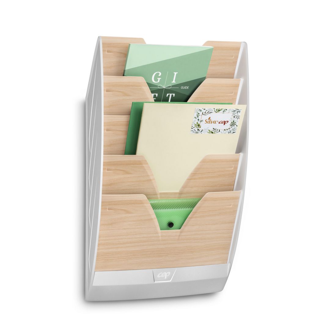 CEP Blankettfack Vägg Silva A4 5-fack vit | Kontorsmaterial - Till skrivbordet - Blankettfack och Boxar | Kontorsexperten