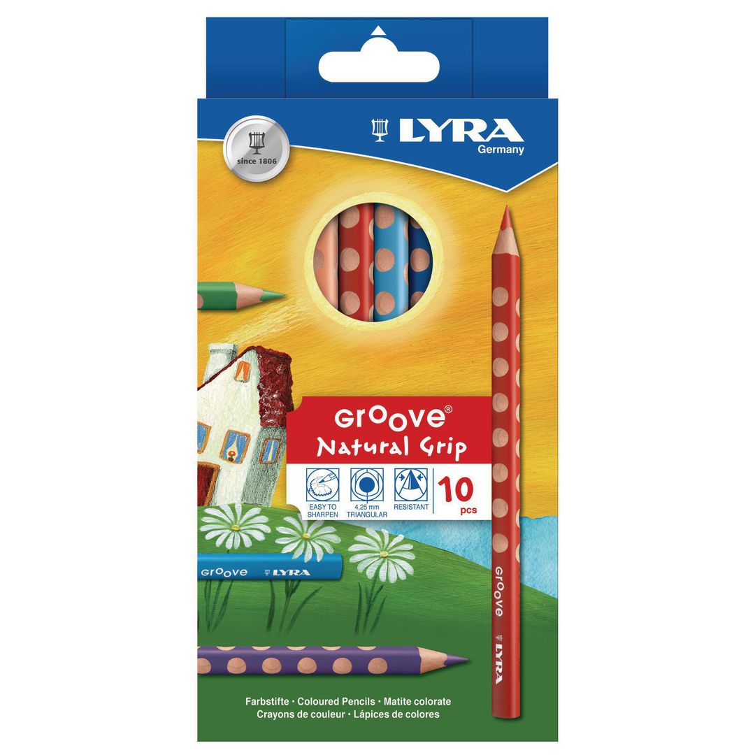 LYRA Färgpenna LYRA Groove 10/fp | Skola och förskola - Pennor och tillbehör - Färgpennor - Jumbo | Kontorsexperten