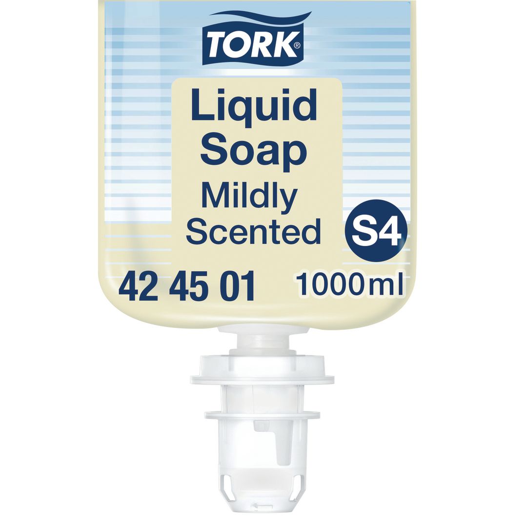 TORK Tvål Mild S4 Handtvätt 1L | Städ och hygien - Tvål och hygien - Hygiensystem - Tork | Kontorsexperten