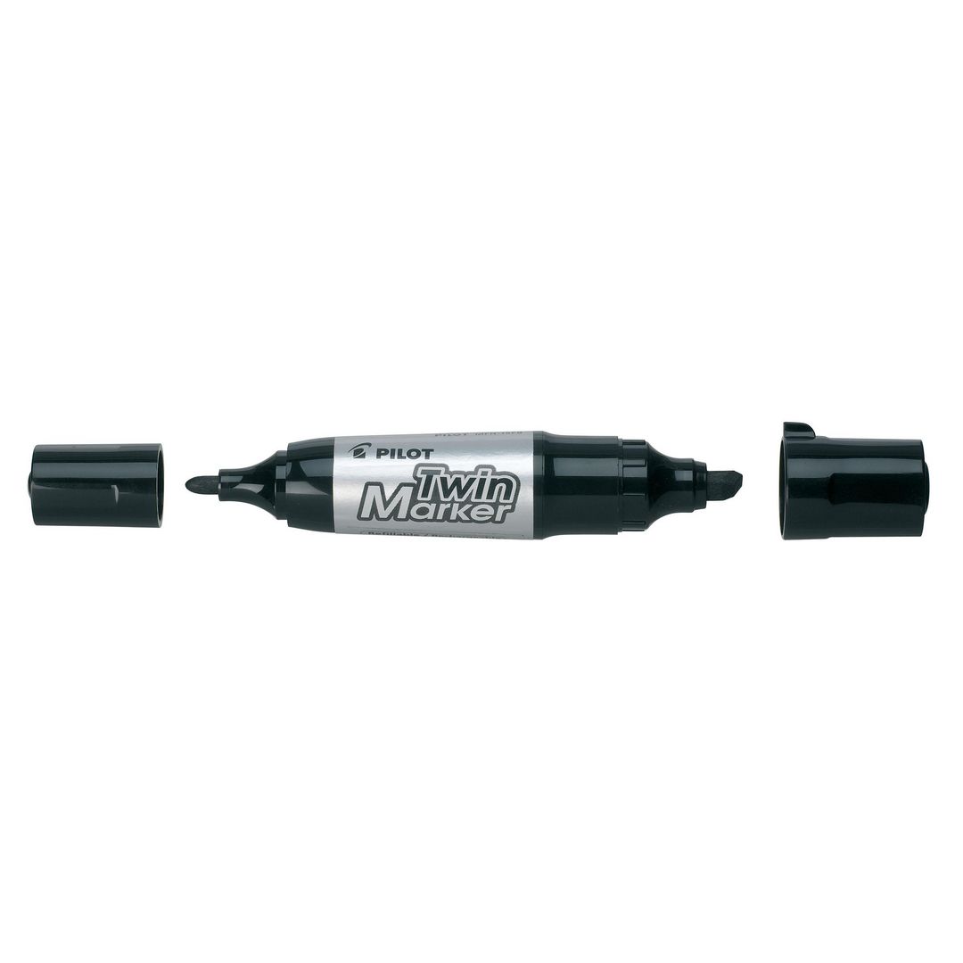 PILOT BEGREEN Märkpenna Twin Marker jumbo svart | Kontorsmaterial - Pennor - Märkpennor - Skuren spets | Kontorsexperten