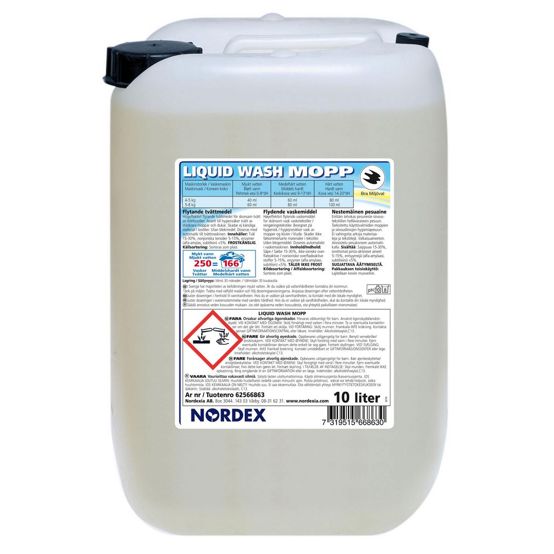 NORDEX Mopptvättmedel Liquid Wash Color 10L | Städ och hygien - Tvättmedel och klädvård - Tvättmedel | Kontorsexperten