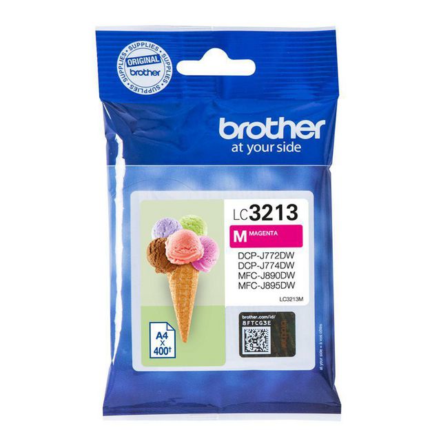 BROTHER Bläckpatron LC3213 Magenta | Toner och bläck - Bläckpatroner - Bläckpatroner Brother | Kontorsexperten