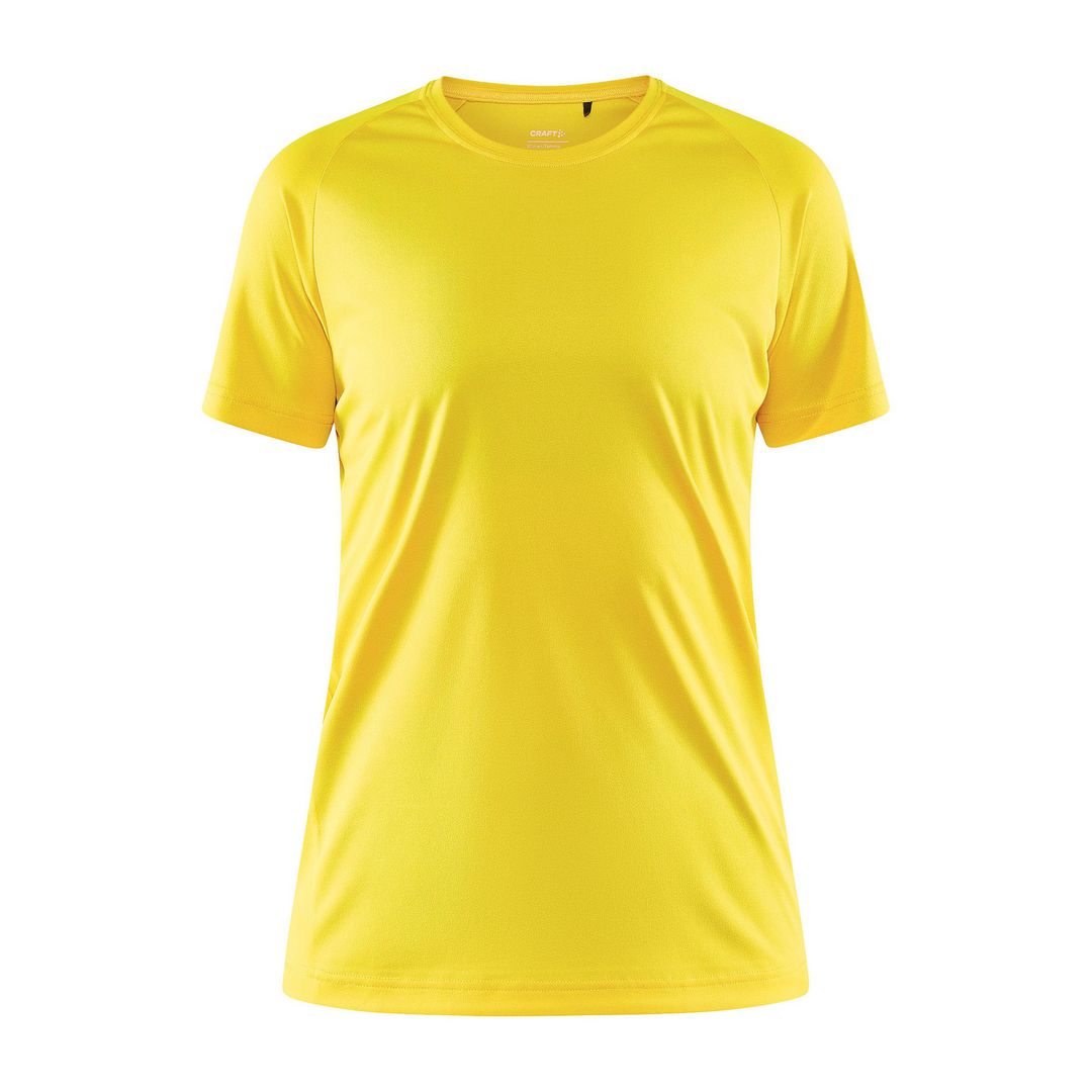 CRAFT Tränings tee CORE dam gul XS | Yrkeskläder - Tröjor och Sweatshirts - Funktion och träning | Kontorsexperten