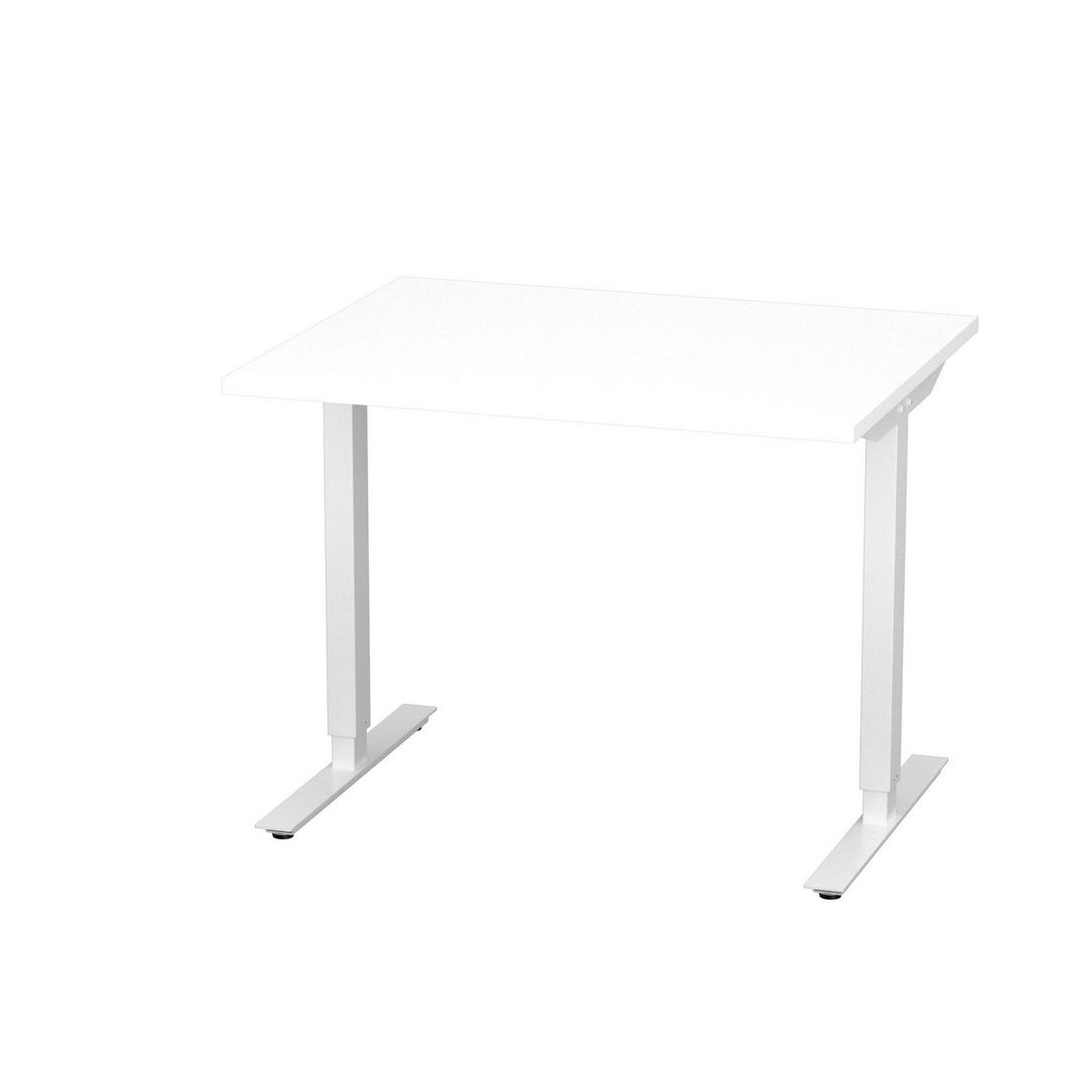 DENORD DESIGN Bord höj/sänk Basic 1000x800 vit/vit | Kontorsmöbler och inredning - Bord och hurtsar - Skrivbord - Höj/sänkbar | Kontorsexperten