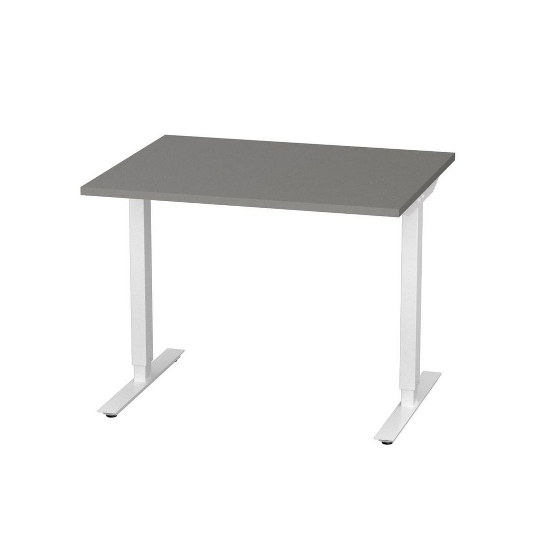 DENORD DESIGN Bord höj/sänk Basic 1000x800 grå/vit | Kontorsmöbler och inredning - Bord och hurtsar - Skrivbord - Höj/sänkbar | Kontorsexperten