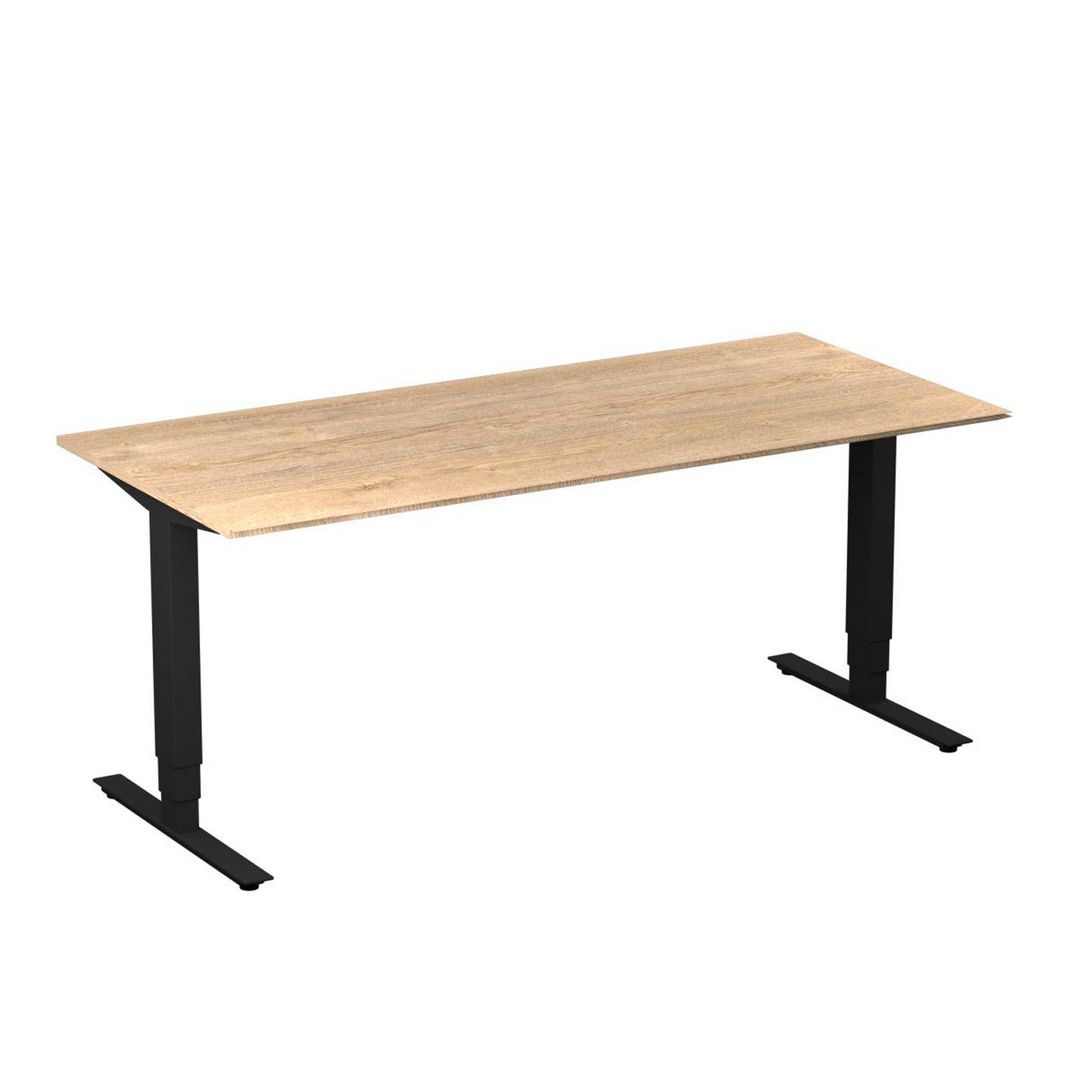 DENORD DESIGN Bord höj/sänk Pro 1800x800 ek/svart | Kontorsmöbler och inredning - Bord och hurtsar - Skrivbord - Höj/sänkbar | Kontorsexperten