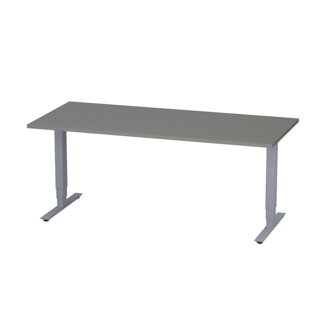 DENORD DESIGN Bord höj/sänk Pro 1800x800 grå/silver | Kontorsmöbler och inredning - Bord och hurtsar - Skrivbord - Höj/sänkbar | Kontorsexperten
