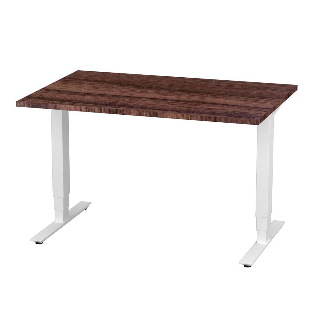 DENORD DESIGN Bord höj/sänk Pro 1200x800 valnöt/vit | Kontorsmöbler och inredning - Bord och hurtsar - Skrivbord - Höj/sänkbar | Kontorsexperten