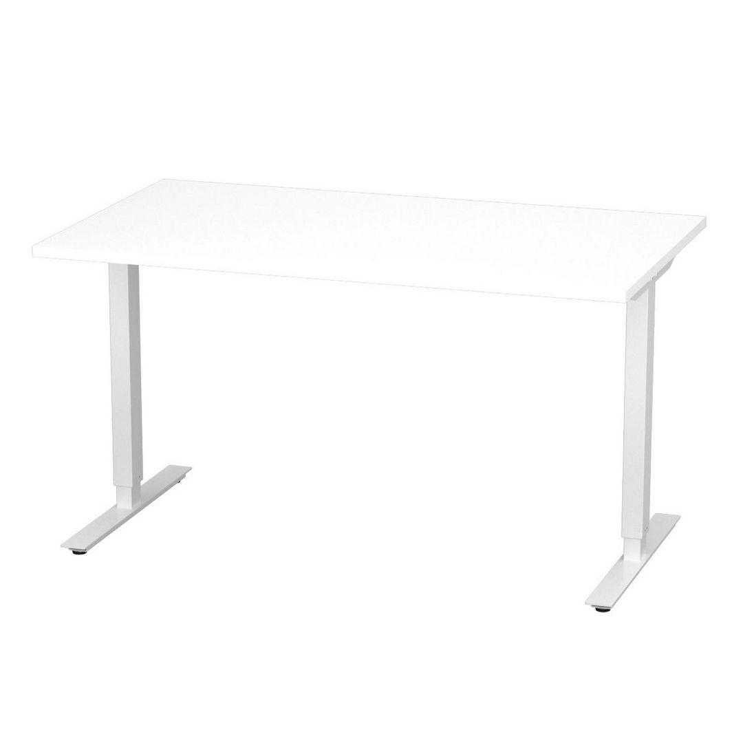 DENORD DESIGN Bord höj/sänk Basic 1400x800 vit/vit | Kontorsmöbler och inredning - Bord och hurtsar - Skrivbord - Höj/sänkbar | Kontorsexperten