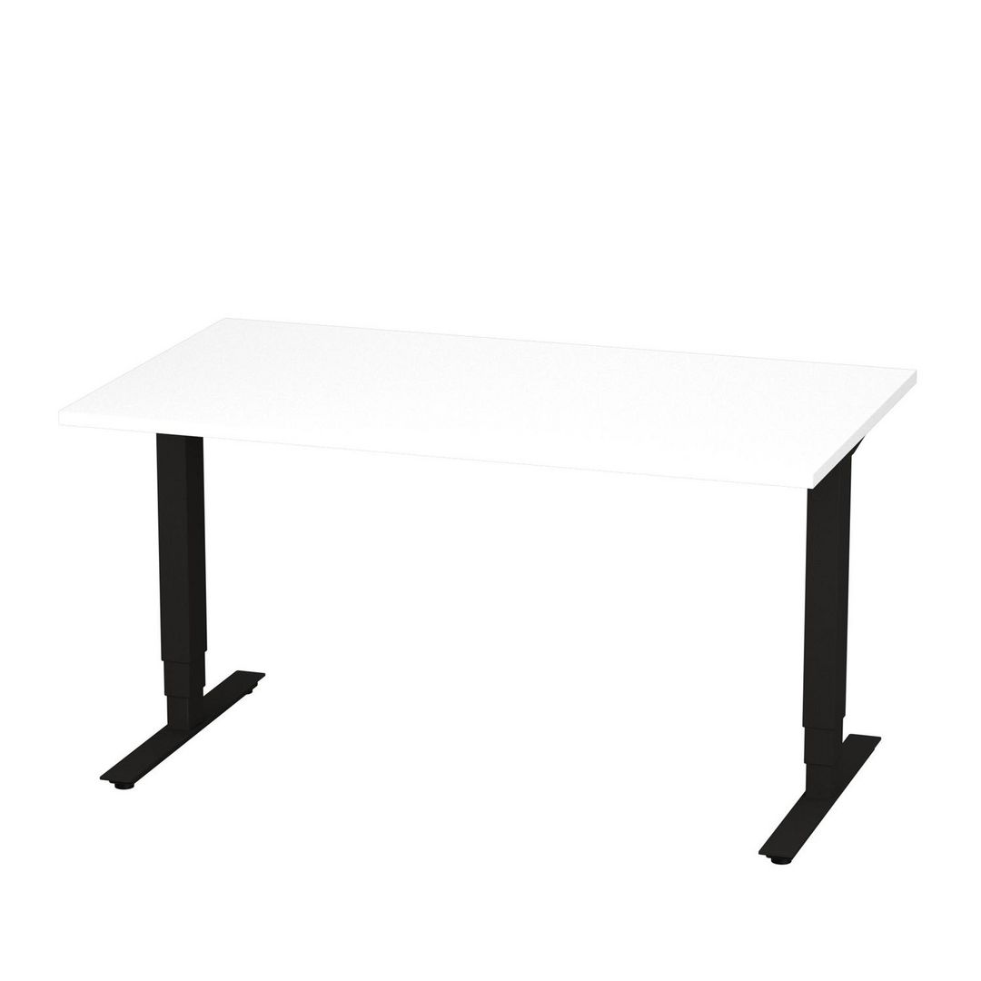 DENORD DESIGN Bord höj/sänk Pro 1400x800 vit/svart | Kontorsmöbler och inredning - Bord och hurtsar - Skrivbord - Höj/sänkbar | Kontorsexperten