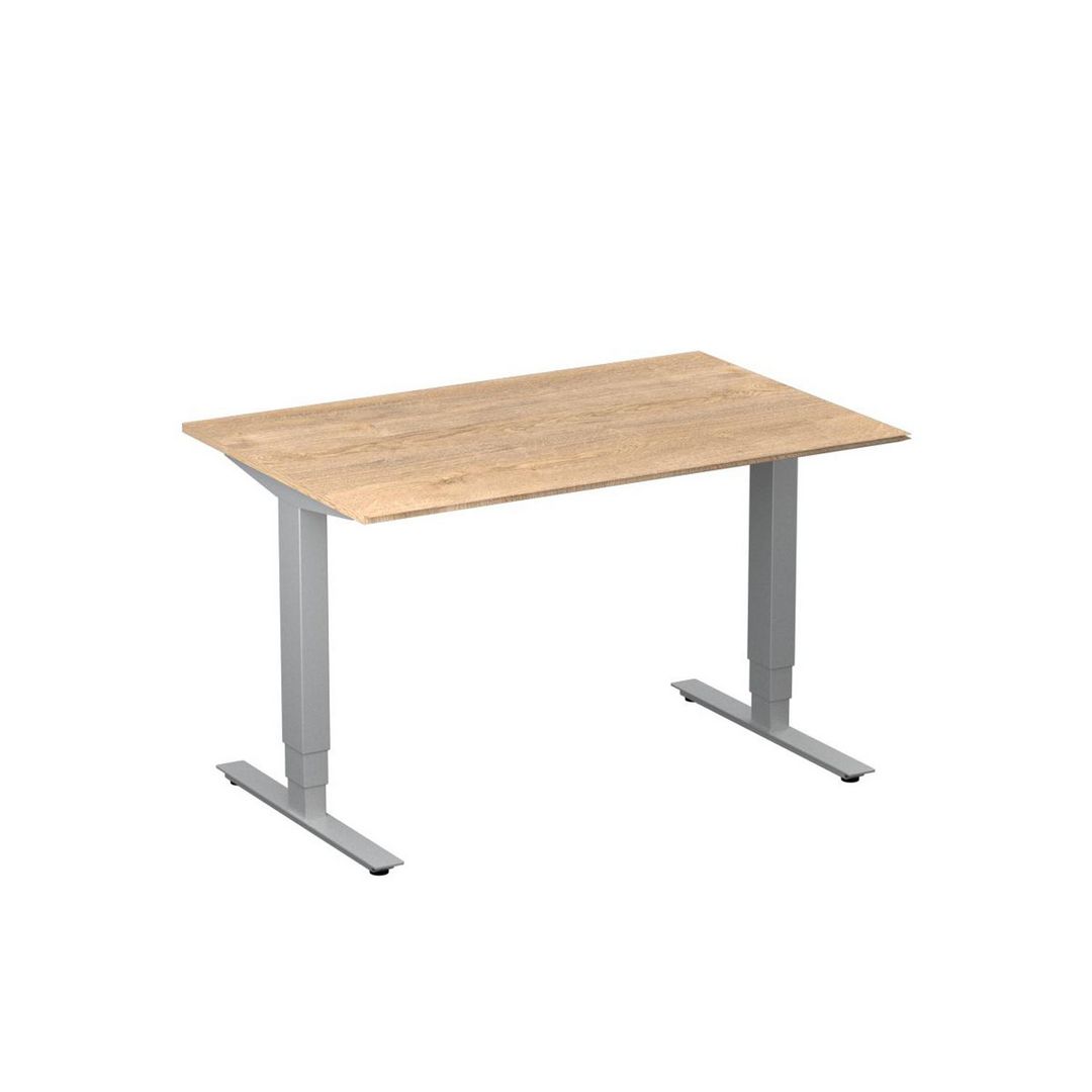 DENORD DESIGN Bord höj/sänk Pro 1200x800 ek/silver | Kontorsmöbler och inredning - Bord och hurtsar - Skrivbord - Höj/sänkbar | Kontorsexperten