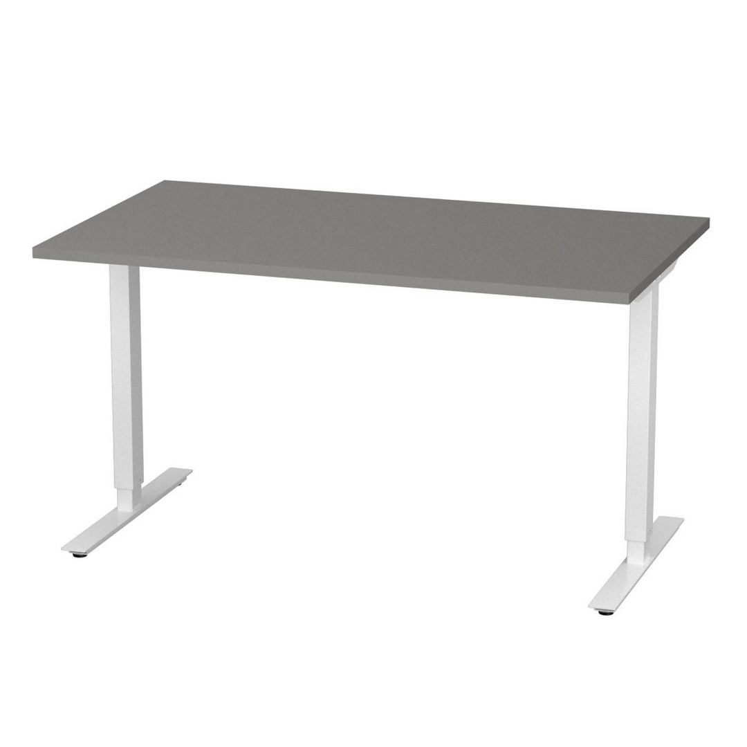 DENORD DESIGN Bord höj/sänk Basic 1400x800 grå/vit | Kontorsmöbler och inredning - Bord och hurtsar - Skrivbord - Höj/sänkbar | Kontorsexperten