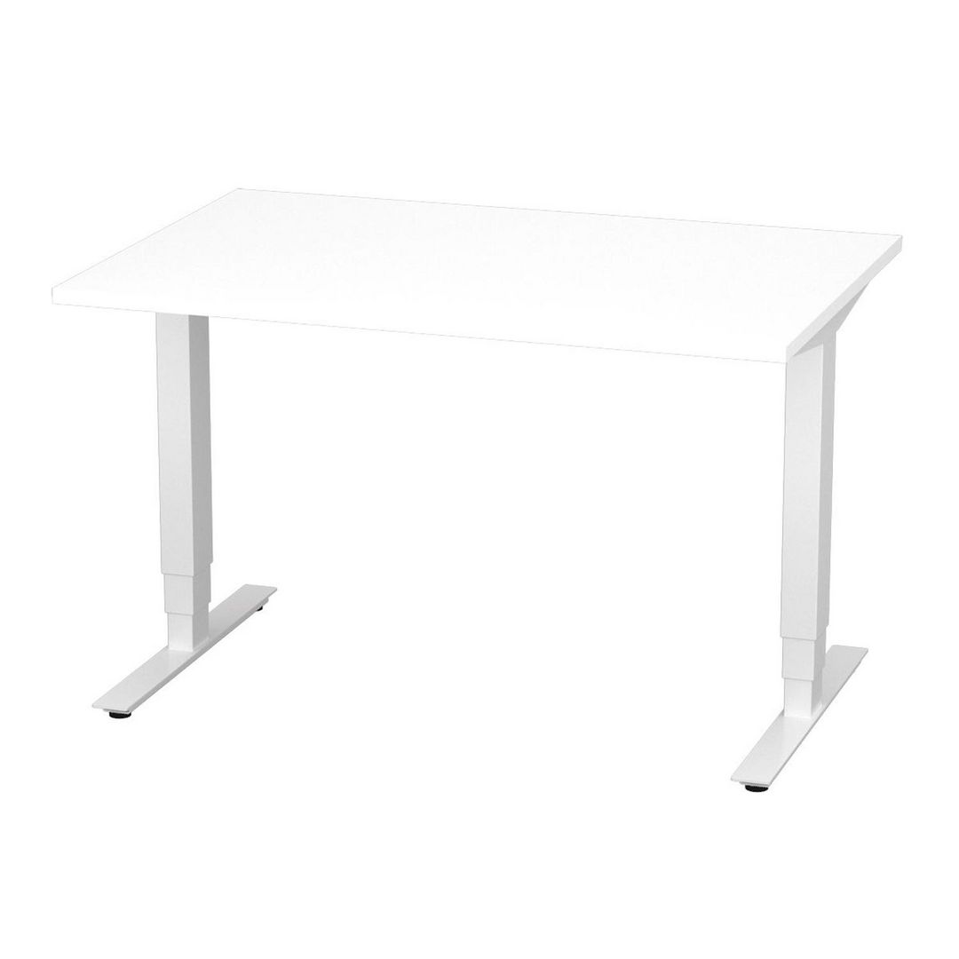DENORD DESIGN Bord höj/sänk Pro 1200x800 vit/vit | Kontorsmöbler och inredning - Bord och hurtsar - Skrivbord - Höj/sänkbar | Kontorsexperten