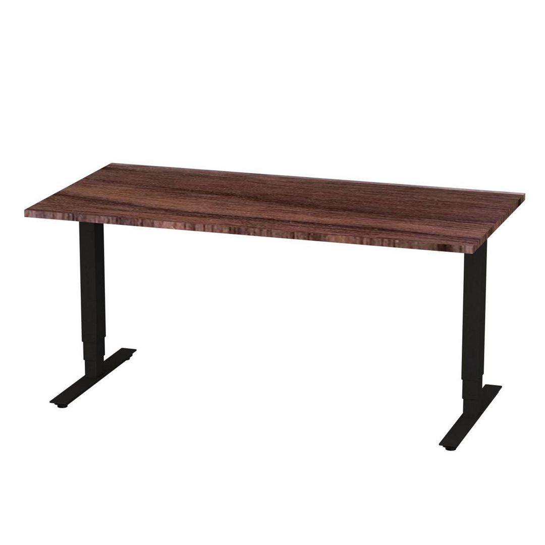 DENORD DESIGN Bord höj/sänk Pro 1600x800 valnöt/svart | Kontorsmöbler och inredning - Bord och hurtsar - Skrivbord - Höj/sänkbar | Kontorsexperten