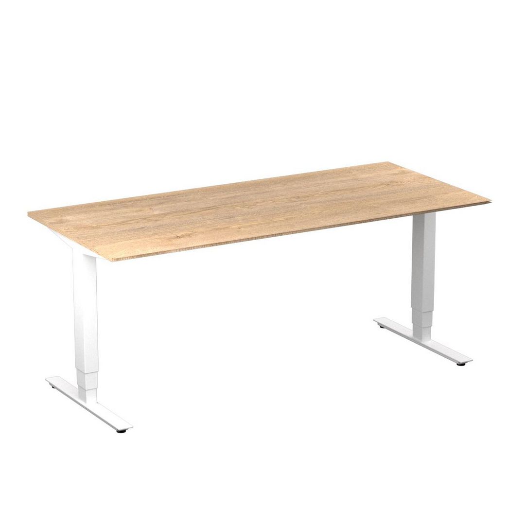 DENORD DESIGN Bord höj/sänk Pro 1800x800 ek/vit | Kontorsmöbler och inredning - Bord och hurtsar - Skrivbord - Höj/sänkbar | Kontorsexperten