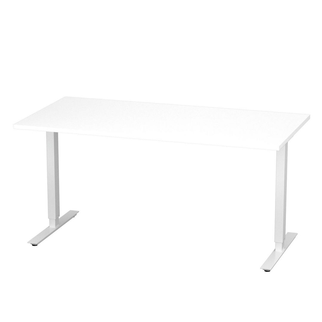DENORD DESIGN Bord höj/sänk Basic 1600x800 vit/vit | Kontorsmöbler och inredning - Bord och hurtsar - Skrivbord - Höj/sänkbar | Kontorsexperten
