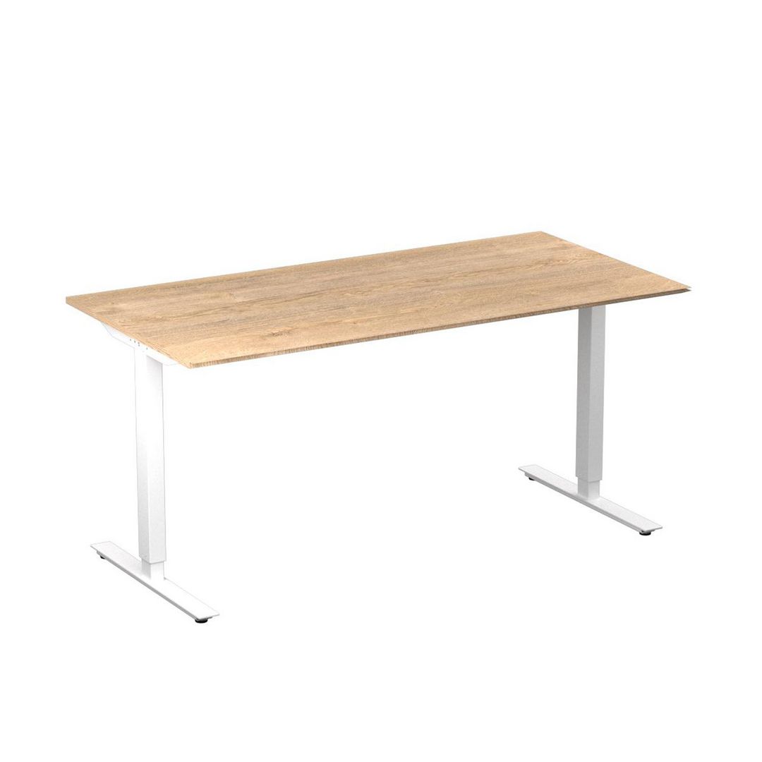 DENORD DESIGN Bord höj/sänk Basic 1600x800 ek/vit | Kontorsmöbler och inredning - Bord och hurtsar - Skrivbord - Höj/sänkbar | Kontorsexperten