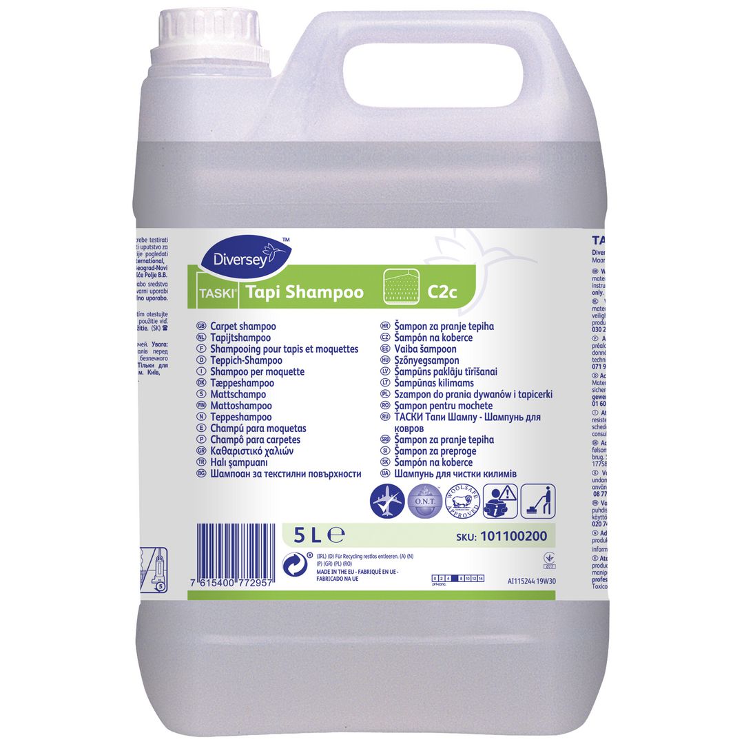 TASKI Mattschampo Tapi Shampoo 5L | Städ och hygien - Rengöringsmedel - Textil och möbelrengöring | Kontorsexperten