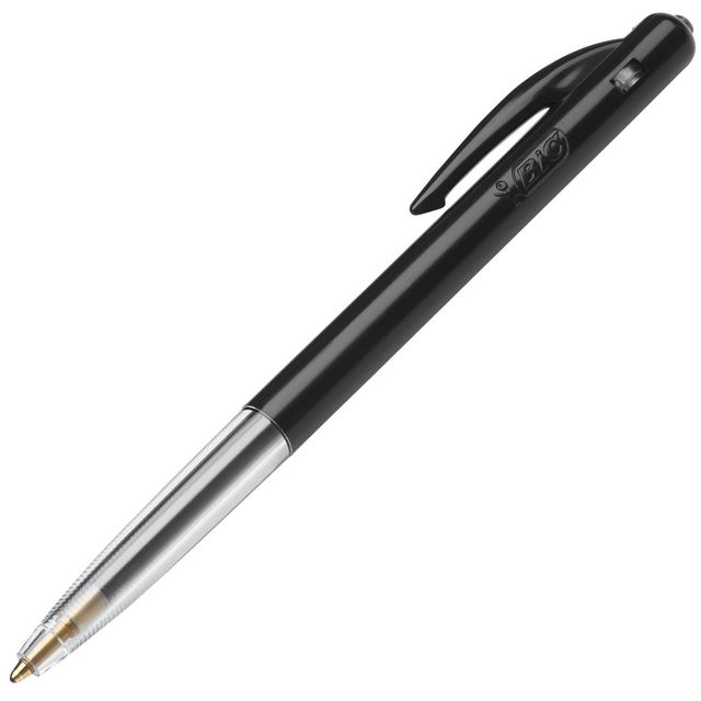 BIC Kulpenna, M10 Clic™, tunn spets på 0,8 mm, svart | Kontorsmaterial - Pennor - Kulpennor | Kontorsexperten