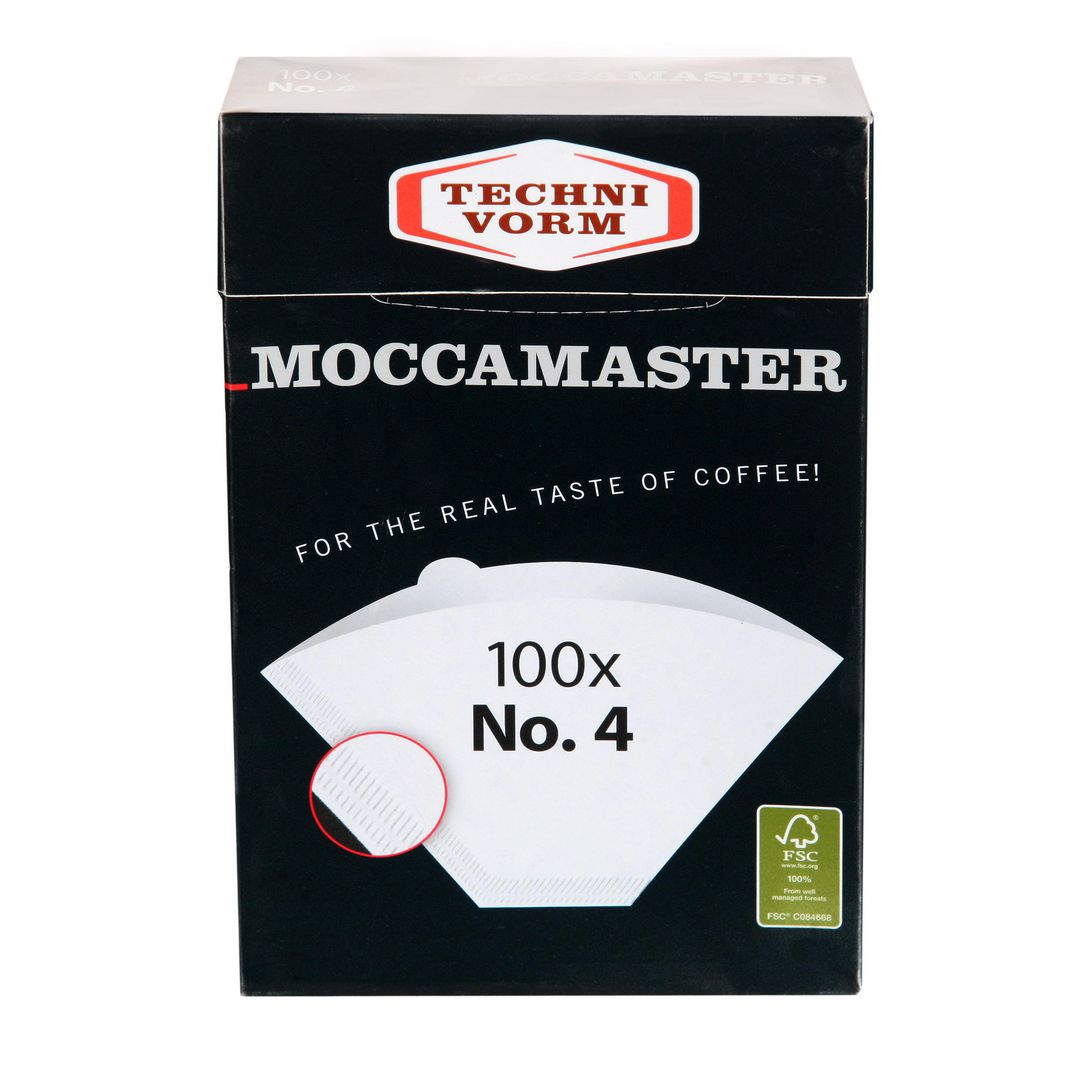 MOCCAMASTER Kaffefilter 1x4 100/fp