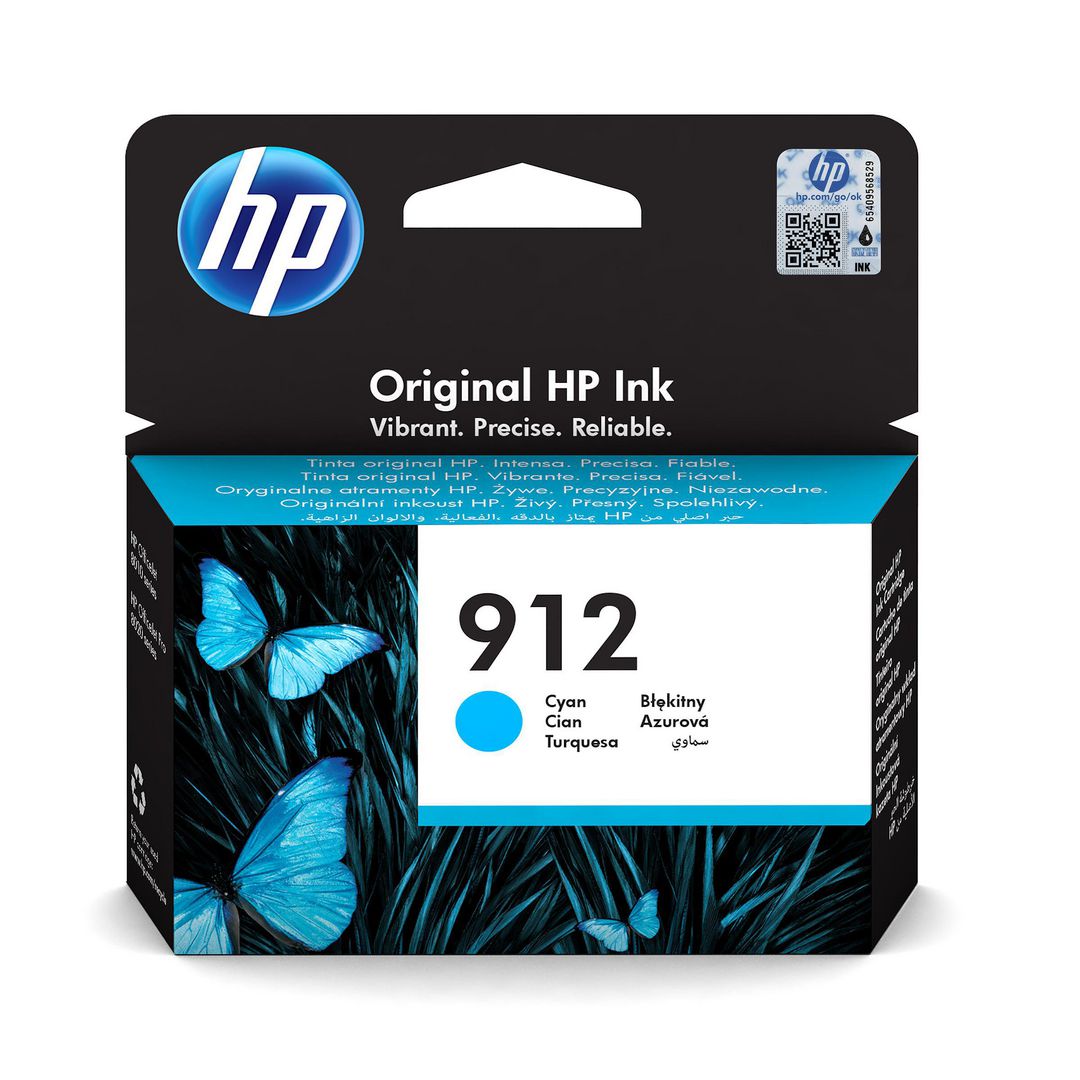HP 912 bläckpatron, cyan, 2,93 ml | Toner och bläck - Bläckpatroner - Bläckpatroner HP | Kontorsexperten