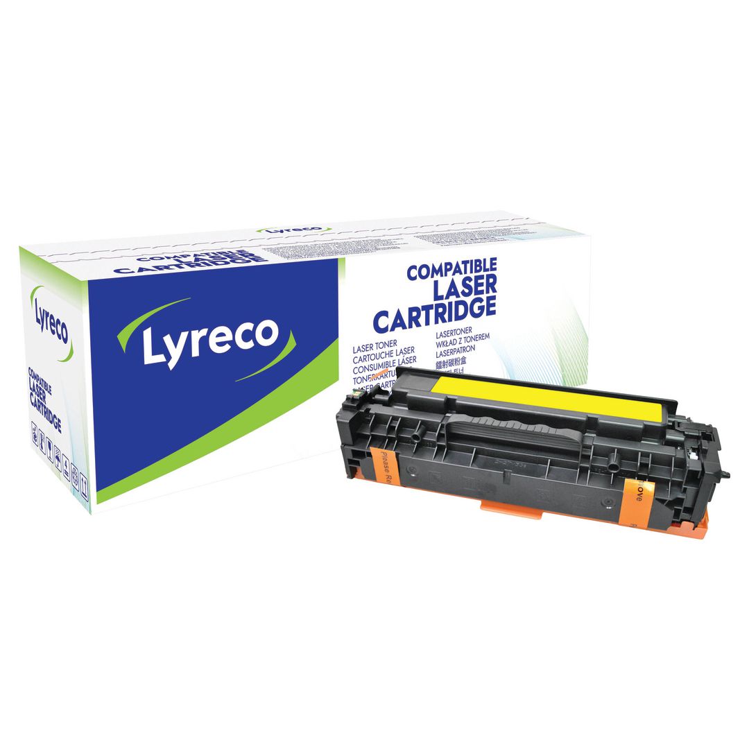 LYRECO Toner HP CE412A Gul | Toner och bläck - Tonerkassetter - Toner Lyreco | Kontorsexperten