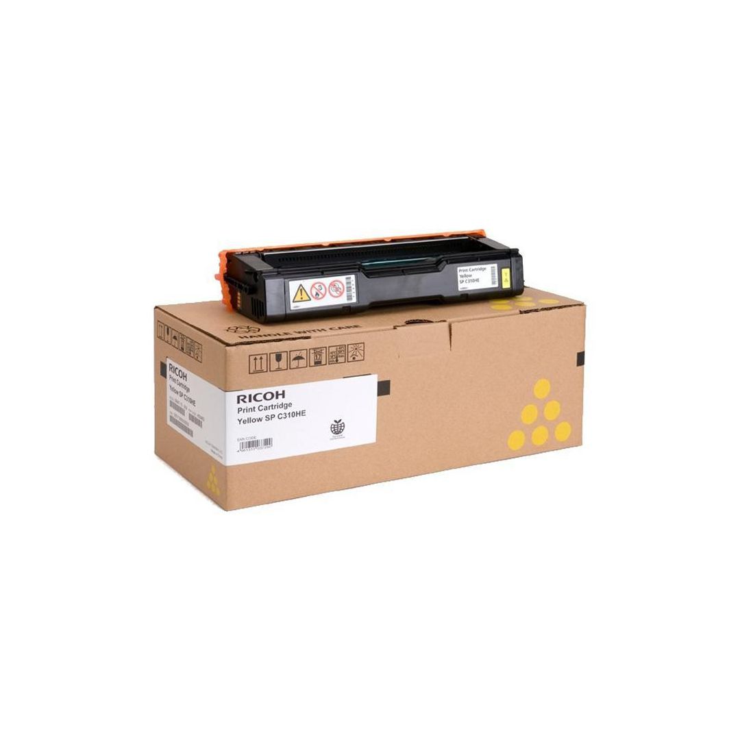 RICOH Toner 407635 6K gul | Toner och bläck - Tonerkassetter - Toner Ricoh | Kontorsexperten
