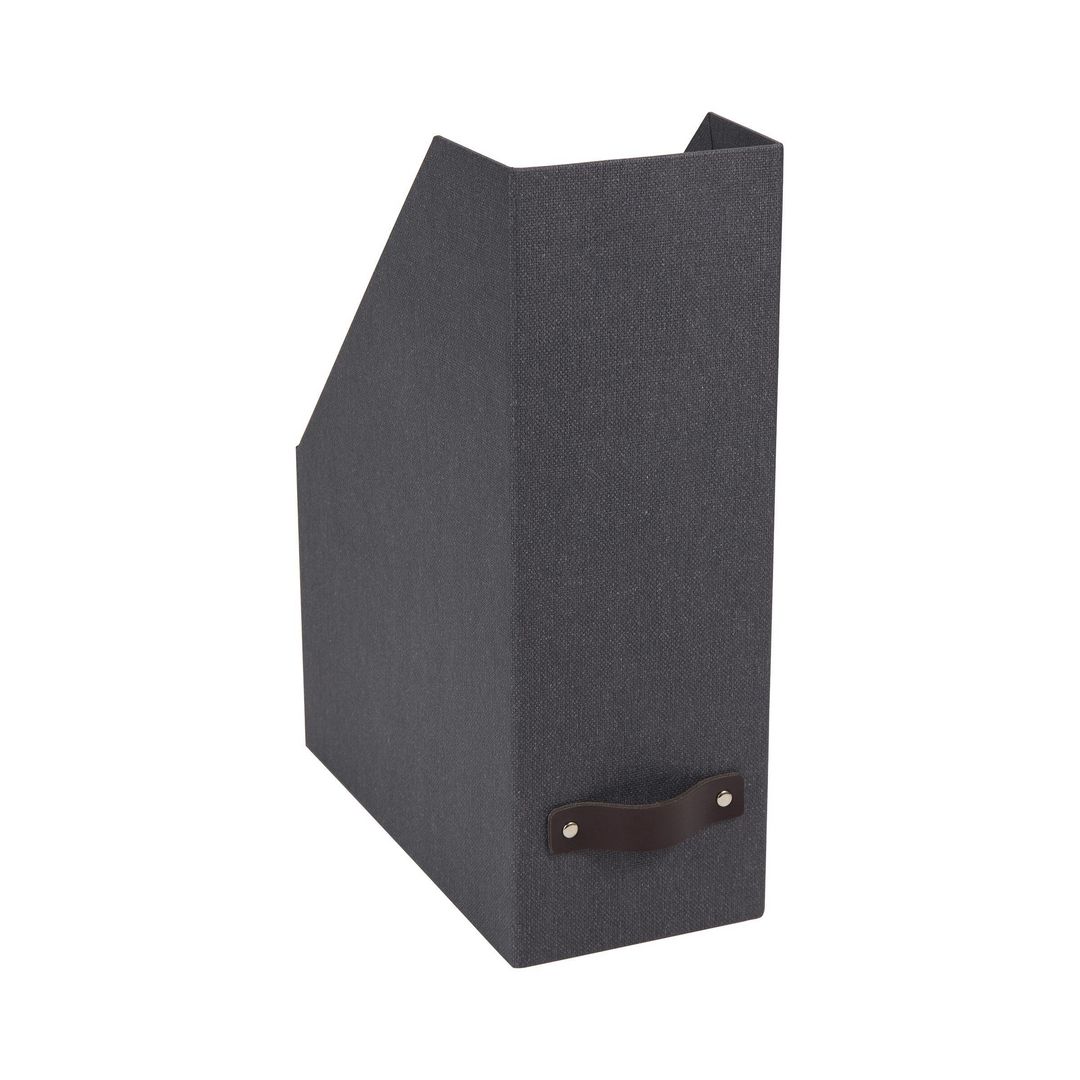 BIGSO BOX Tidskriftssamlare Estelle kartong med läder svart | Kontorsmaterial - Till skrivbordet - Tidskriftssamlare | Kontorsexperten