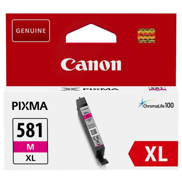 CANON CLI-581M - XL-bläckpatron, magenta, hög kapacitet, 8,3 ml | Toner och bläck - Bläckpatroner - Bläckpatroner Canon | Kontorsexperten
